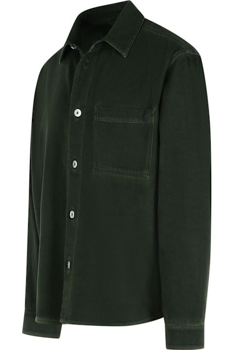 Burberry Shirts for Men Burberry Green Cotton Shirt