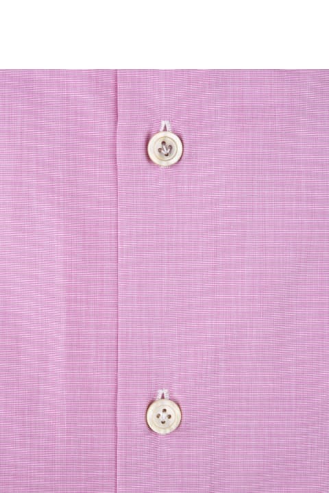 Shirts for Men Kiton Pink Poplin Shirt