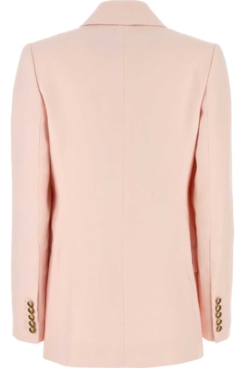 Zimmermann for Women Zimmermann Pastel Pink Linen Crush Blazer