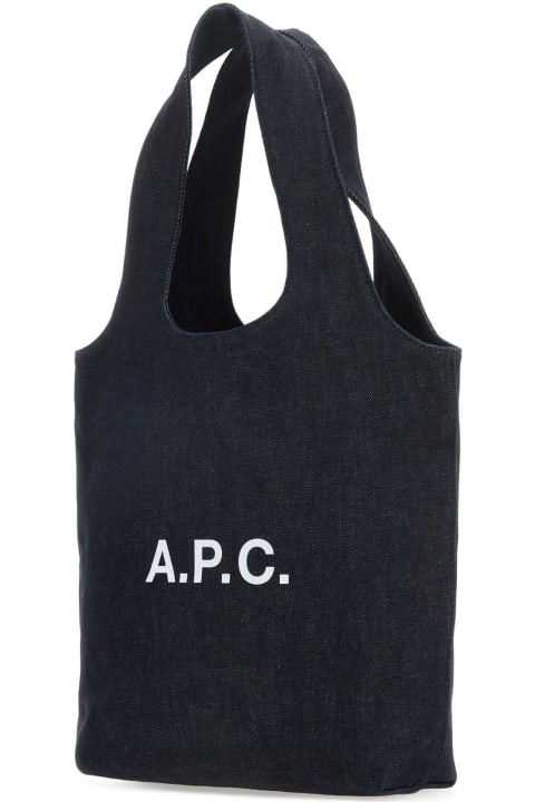 Totes for Women A.P.C. Denim Ninon Shopping Bag