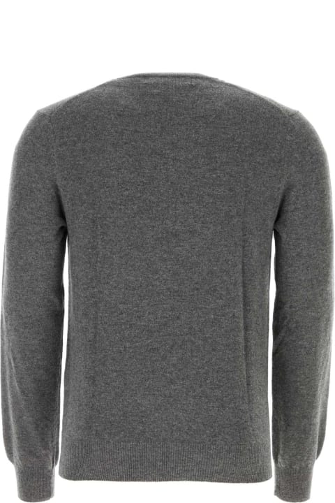 Comme des Garçons Play Sweaters for Men Comme des Garçons Play Grey Wool Sweater
