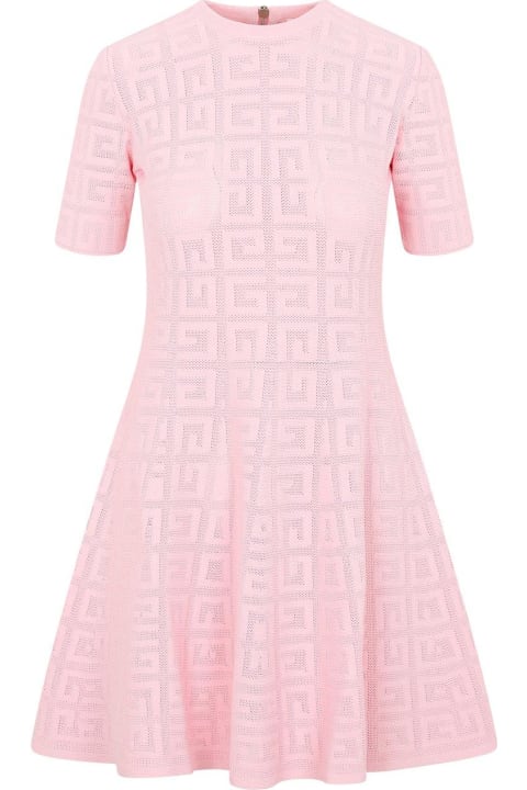 Givenchy for Women Givenchy 4g Jacquard Flared Mini Dress