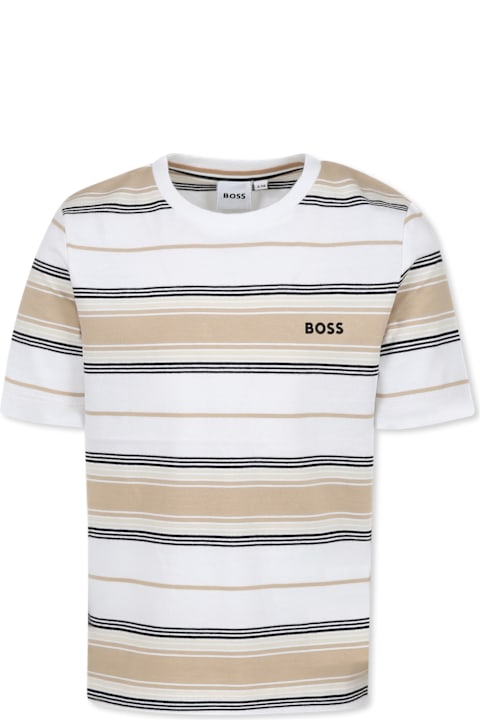 Homeware Hugo Boss White T-shirt For Boy With Logo