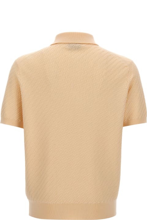 Brioni for Men Brioni Woven Knit Polo Shirt