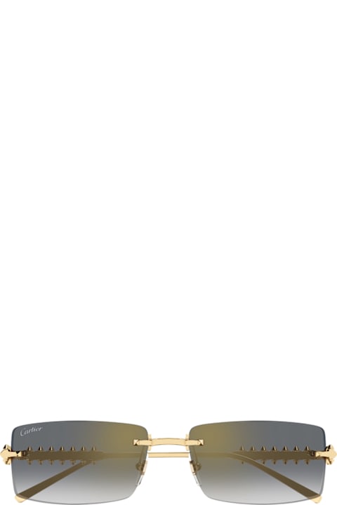 Cartier Eyewear لـ Kids Cartier Eyewear Cartier Ct0604s Clash De Cartier 001 Gold Grey Sunglasses