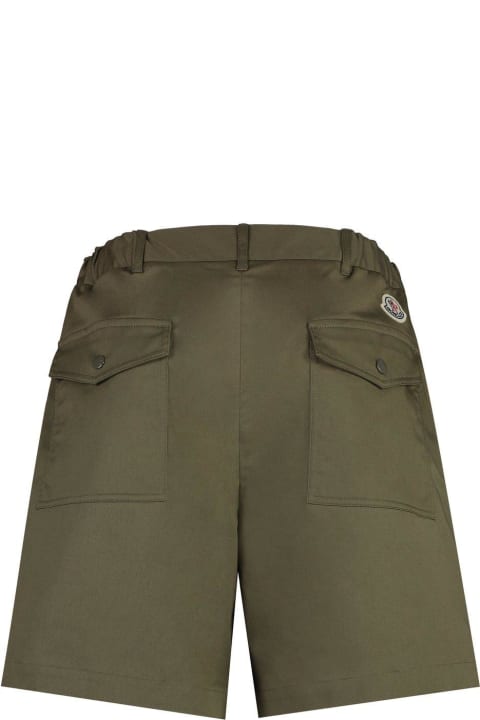 Moncler Pants for Men Moncler Logo Patch Bermuda Shorts