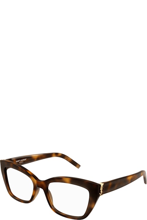 Saint Laurent Eyewear لـ Kids Saint Laurent Eyewear Saint Laurent Sl M117 Linea Monogram 002 Light Havana Glasses