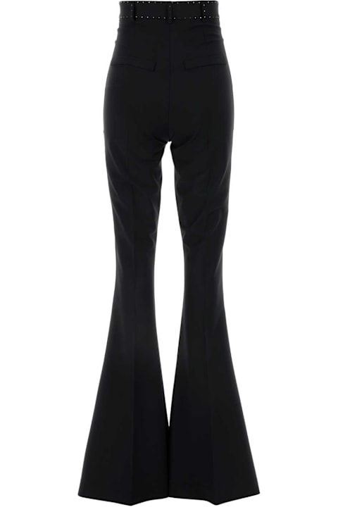 Hebe Studio Clothing for Women Hebe Studio Black Stretch Wool Blend Bianca Pant