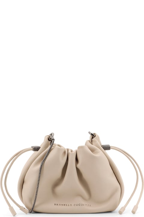 Brunello Cucinelli Shoulder Bags for Women Brunello Cucinelli Bucket Mellow Shoulder Bag