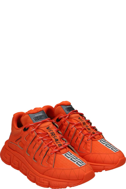 Trigreca Sneakers In Orange Synthetic Fibers