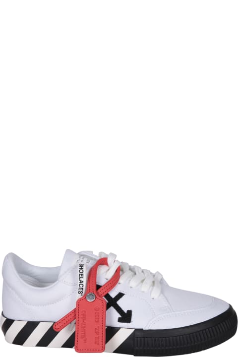 ウィメンズ シューズ Off-White Off-white Vulcanized Low Sneakers In Black And White
