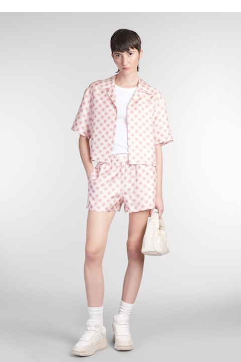 Homeware AMIRI Shirt In Rose-pink Silk