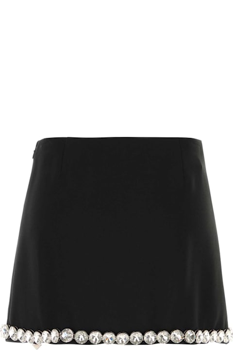 Prada Skirts for Women Prada Black Acetate Blend Mini Skirt