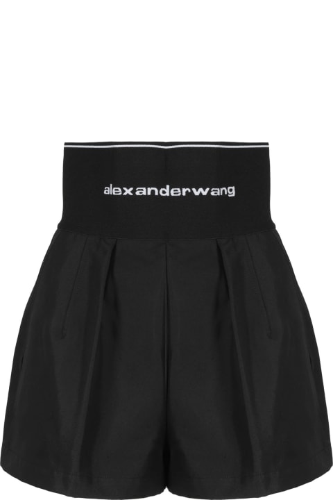 Alexander Wang Clothing for Women Alexander Wang Safari Short With Exposed Zipper And Logo Elastic