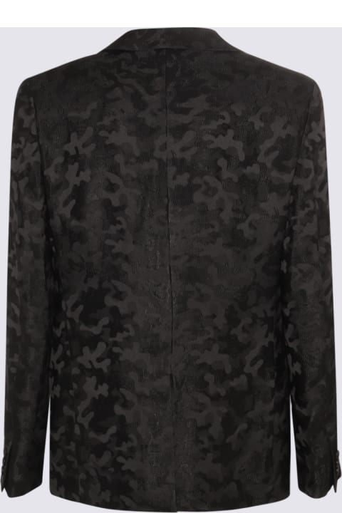 Coats & Jackets for Men Comme Des Garçons Homme Plus Black Paisley Print Blazer