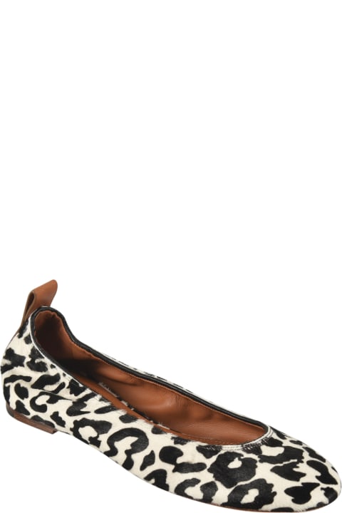 Flat Shoes for Women Lanvin Poney Leopard Ballerinas