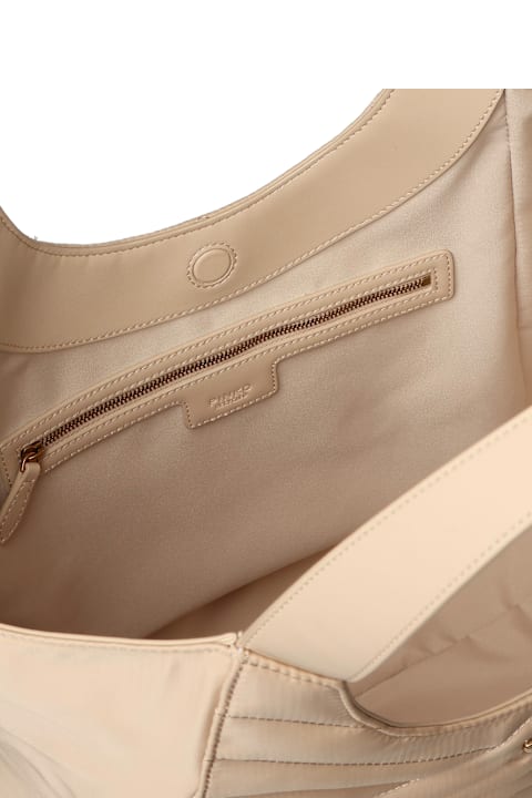 Pinko Puzzle Quilt Fabric Shopper Bag | italist