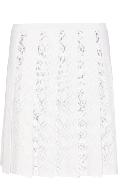 Givenchy تنورات لـ السيدات Givenchy Pleated Monogram Skirt