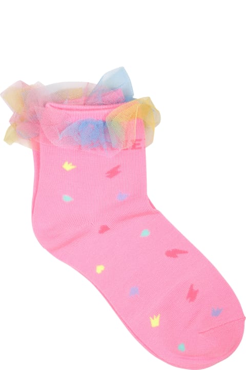 Billieblush for Kids Billieblush Pink Socks For Girl With Ruffles