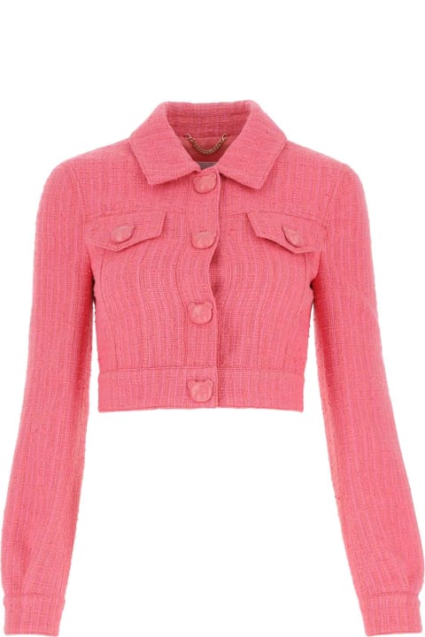 ウィメンズ新着アイテム Moschino Pink Boucle Jacket
