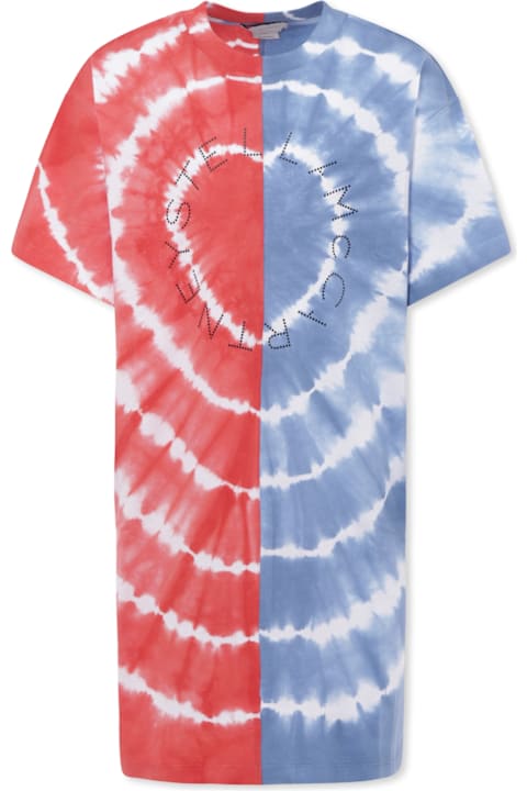 Stella McCartney Kids Stella McCartney Kids Multicolor Dress For Girl With Logo
