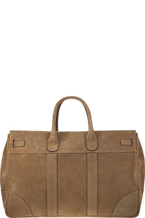 Brunello Cucinelli Bags for Men Brunello Cucinelli Country Bag In Inverted Calfskin