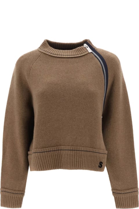 Fashion for Women Sacai Cashmere Cotton Sweater