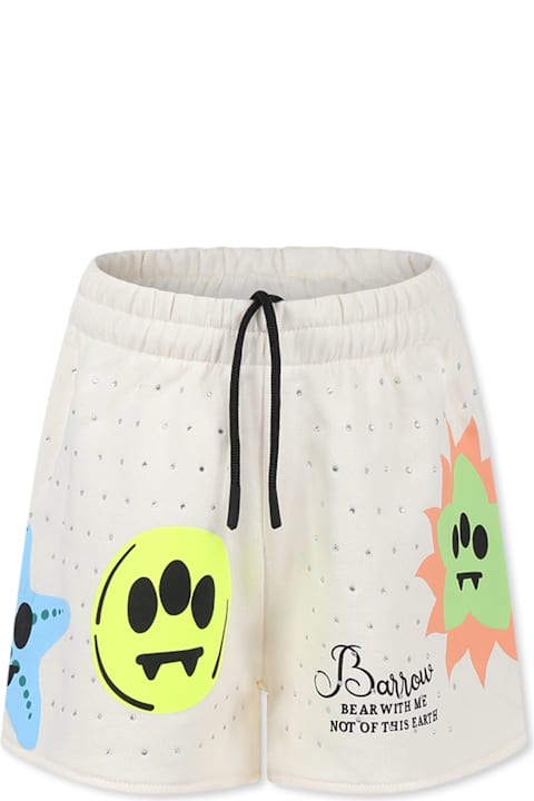 Homeware Barrow Ivory Shorts For Girl With Smiley