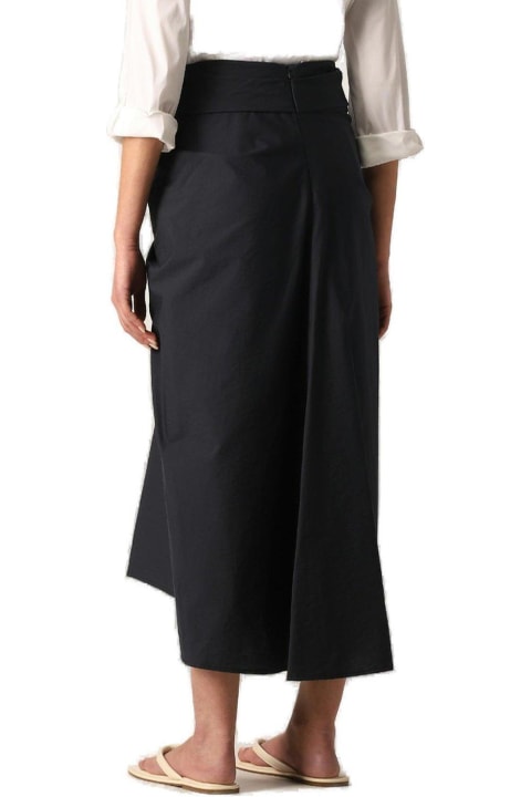 Fashion for Women Brunello Cucinelli High Waist Pleated Midi Skirt Brunello Cucinelli