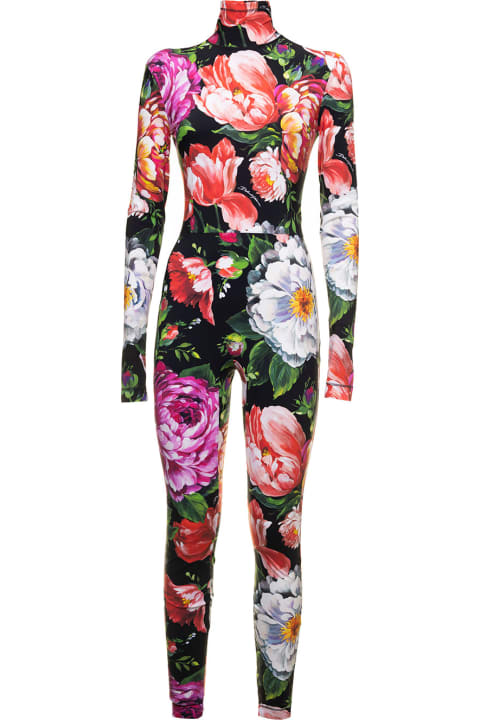 Flower Print Jumpsuit