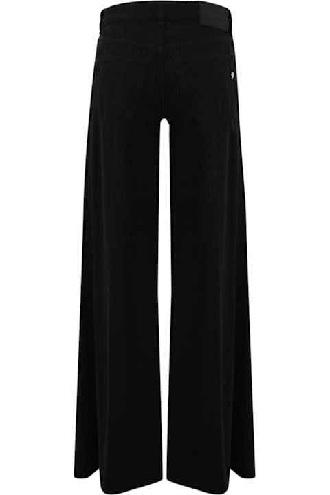 Dondup for Women Dondup Marlen Wide Leg Jeans In Bull Cotton And Lyocell
