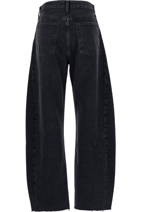 AGOLDE for Women AGOLDE 'luna' Black Five-pocket Jeans In Denim Woman