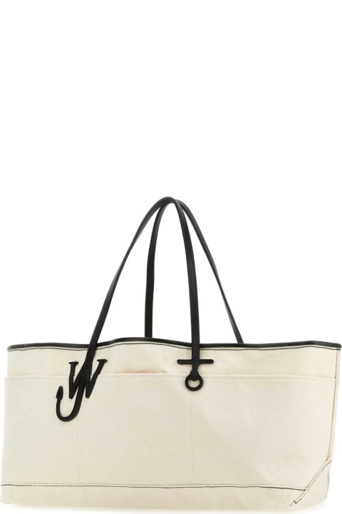 J.W. Anderson for Women J.W. Anderson Ivory Canvas Anchor Shopping Bag