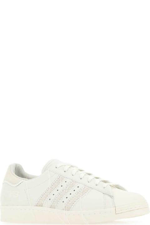 Fashion for Women Y-3 Ivory Leather Y-3 Superstar Sneakers