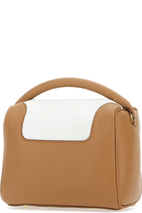 Elleme Totes for Women Elleme Two-tone Leather Treasure Handbag