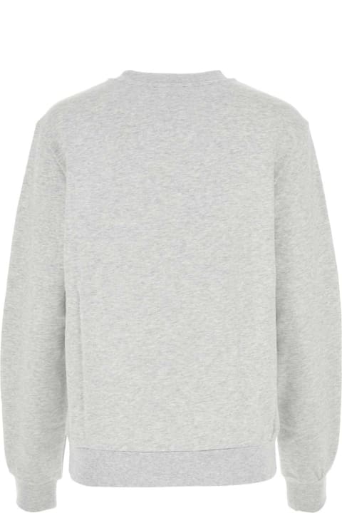 Fleeces & Tracksuits for Women A.P.C. Melange Light Grey Stretch Cotton Sweatshirt