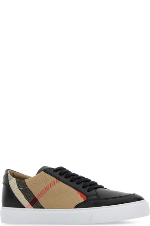 Burberry Embroidered Canvas Sneakers