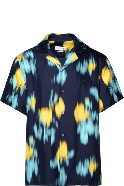 Shirts for Men Lanvin Multicolor Silk Shirt