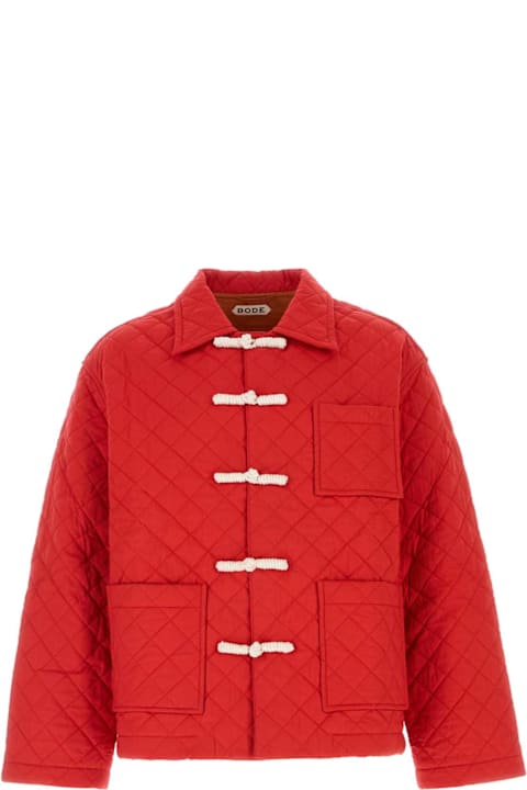 Bode for Men Bode Red Coton Hobby Jacket