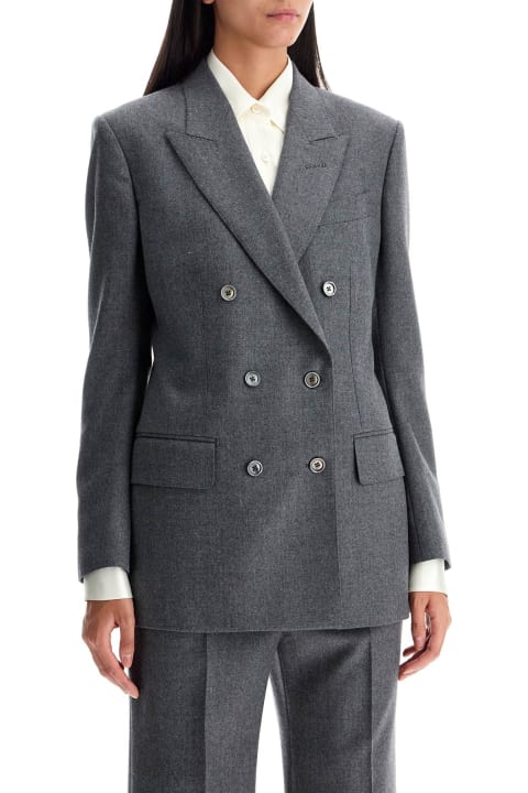 Tom Ford Coats & Jackets for Women Tom Ford Wallis Double-breasted Flannel