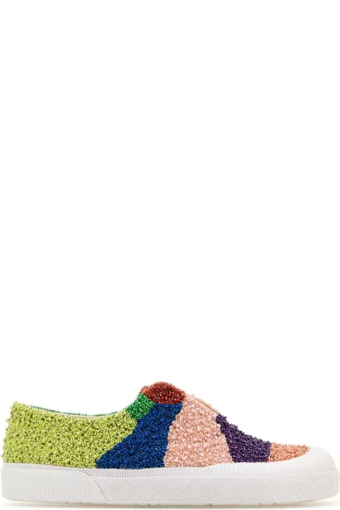 Loewe Shoes for Men Loewe Embellished Fabric Terra Vulca Slip On