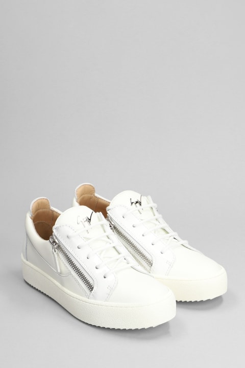 Giuseppe Zanotti for Women Giuseppe Zanotti Gail Sneakers In White Leather