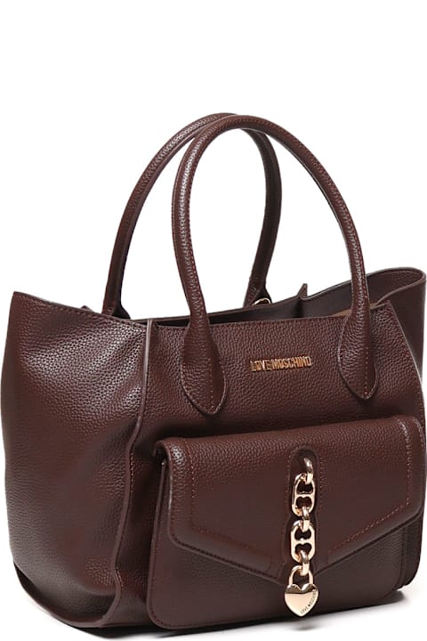 Love Moschino for Women Love Moschino Tote Bag In Leather