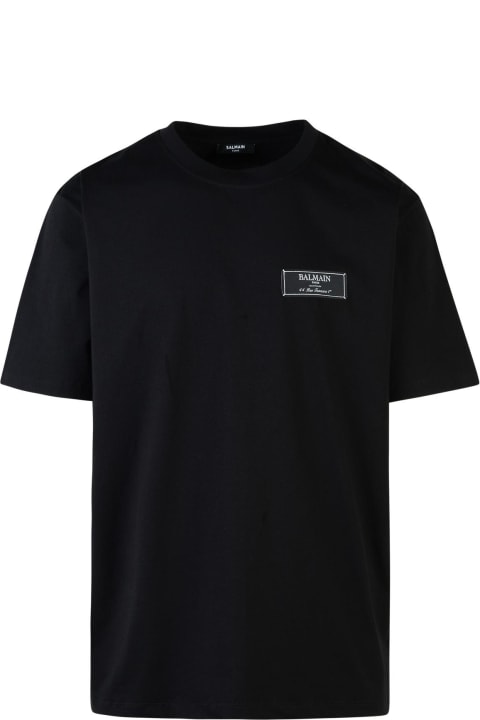 Fashion for Men Balmain Black Cotton T-shirt