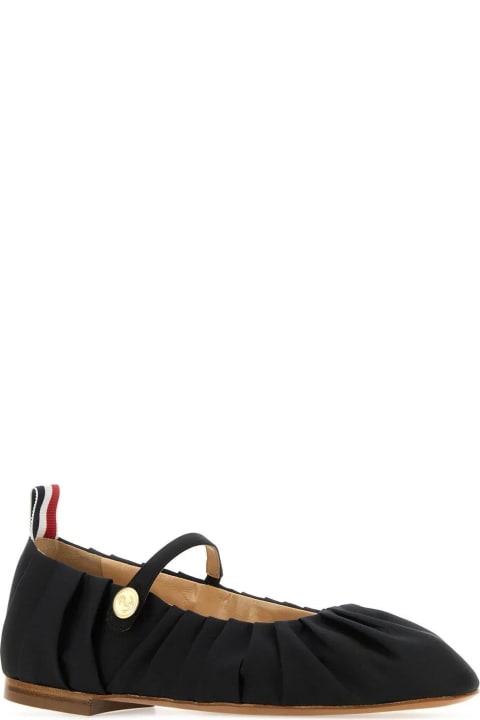Thom Browne Flat Shoes for Women Thom Browne John Ruched Ballerina Shoes