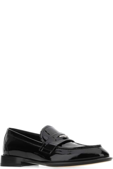 Shoes for Men Alexander McQueen Black Leather Loafers
