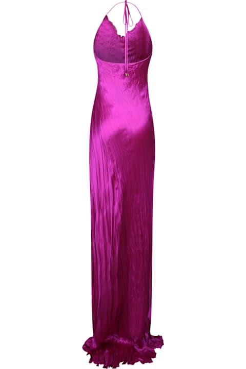 Roberto Cavalli for Women Roberto Cavalli Bougainvillea Fuchsia Long Slip Dress