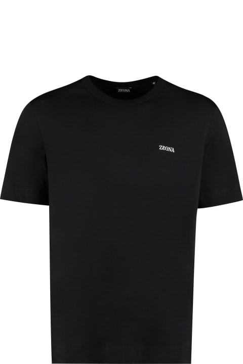 Homeware Zegna Logo Cotton T-shirt
