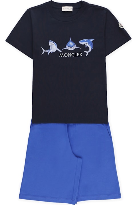 Moncler Suits for Boys Moncler Two Pieces Jumpsuit With Logo