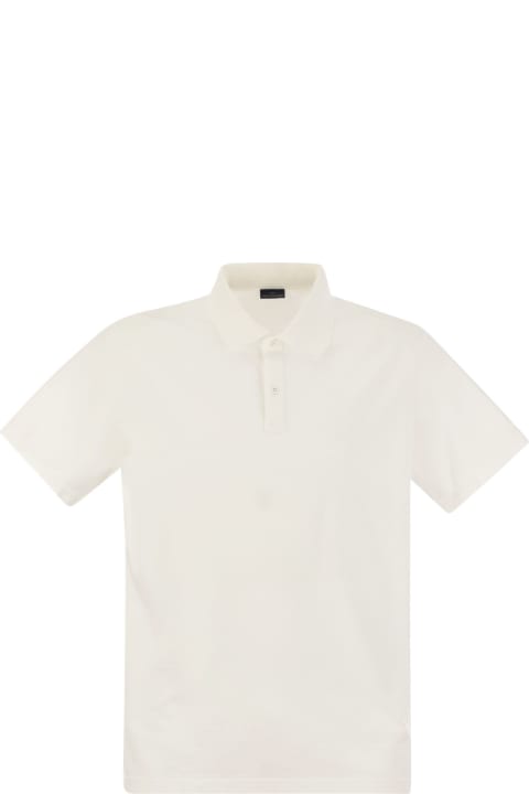 Paul&Shark for Men Paul&Shark Garment-dyed Pique Cotton Polo Shirt